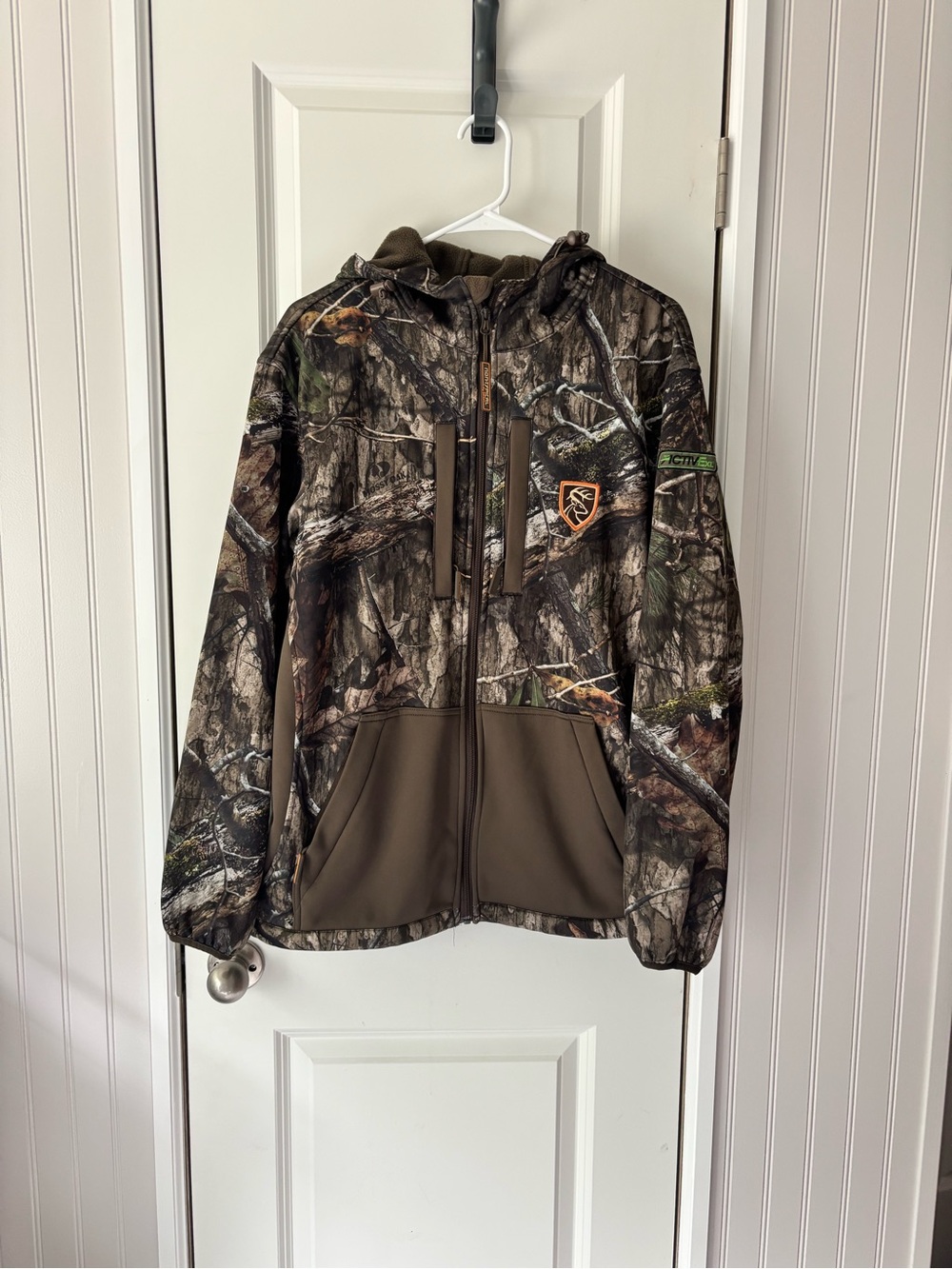 Drake Realtree Camo Hooded Jacket - Brown/Green